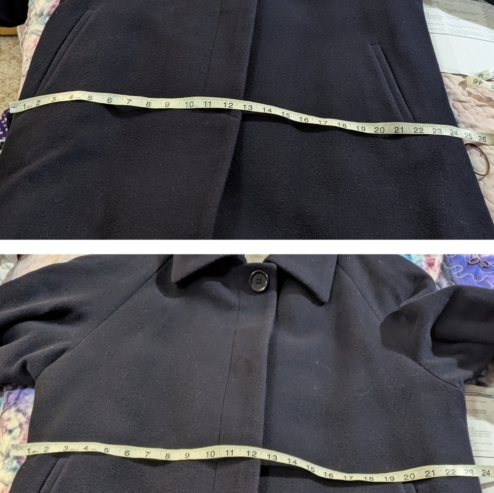 Size 12 Lorne Mitchel pure virgin rolling cashmere dress jacket - Picture 10 of 16
